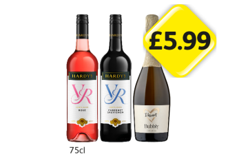 Hardy's VR Rosé, Cabernet Sauvignon, I Heart Bubbly - Now Only £5.99 at Londis