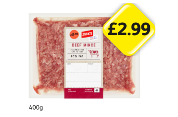 Jack's Beef Mince - Now Only £2.99 at Londis