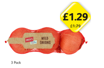 Jack's Mild Onions - Now Only £1.29 at Londis