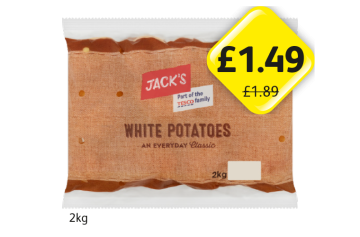 Jack's White Potatoes - Now Only £1.49 at Londis