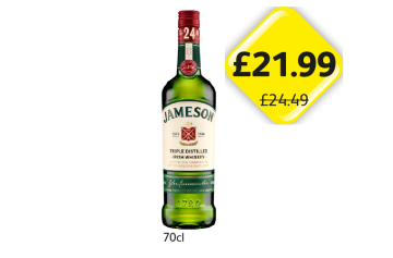 Jameson - Now Only £21.99 at Londis