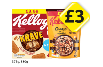 Kellogg's Krave, Crunchy Nut - Now Only £3 at Londis