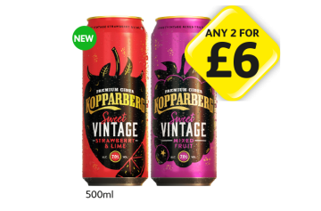 Kopparberg Vintage Strawberry & Lime, Mixed Fruit - Any 2 for £6 at Londis