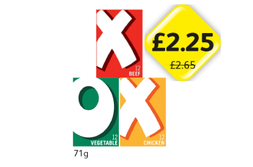 Oxo Cubes Beef, Veg, Chicken - Now Only £2.25 at Londis