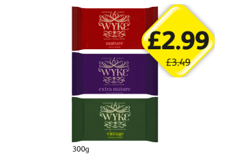 Wyke Cheese Mature, Extra Mature, Vintage - Now Only £2.99 at Londis