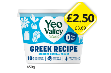 Yeo Valley Greek Recipe - Now Only £2.50 at Londis