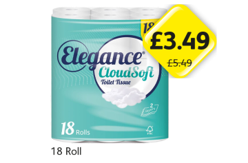 Elegance Cloud Soft Toilet Tissue - Now Only £3.49 at Londis