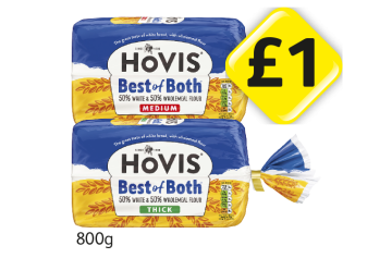 Hovis Best of Both Medium, Thick - Now Only £1 each at Londis