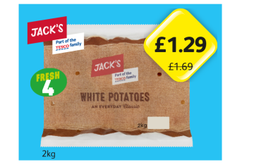 Jack's White Potatoes - Now Only £1.29 at Londis
