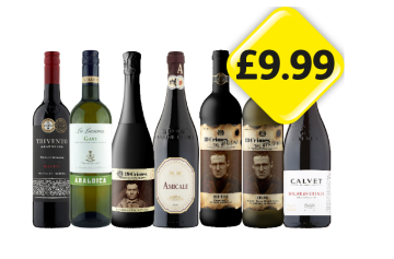 Trivento Malbec, La Luciana Gavi, 19 Crimes Sparkling White, Amicale, 19 Crimes The Uprising Red Wine, Chard, Calvet Beaujolais Villages - Now Only £9.99 each at Londis