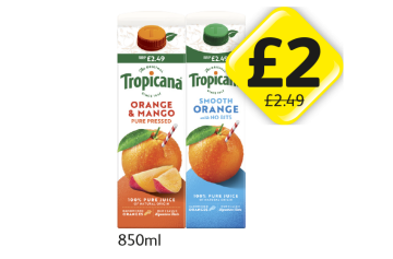 Tropicana Orange & Mango, Smooth Orange - Now Only £2 each at Londis