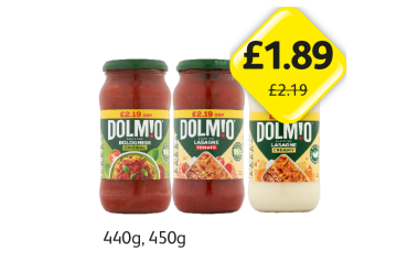 Dolmio Bolognese, Lasagne Tomato, Creamy - Now Only £1.89 at Londis