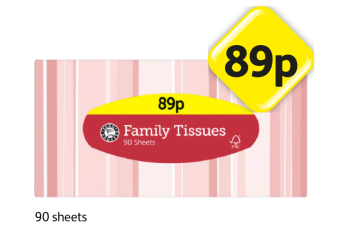 Family Tissues - Now Only 89p at Londis