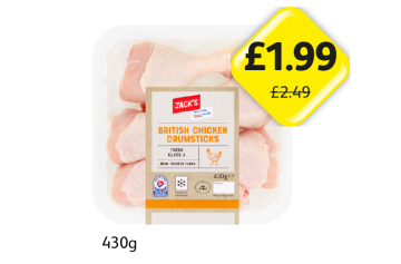 Jack's British Chicken Drumsticks - Now Only £1.99 at Londis