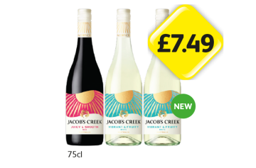 Jacob's Creek Red, White - Now Only £7.49 at Londis