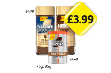 Nescafe Gold, Decaf, Azera Americano - Now Only £3.99 at Londis