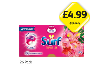 Surf 3-in-1 Capsules Tropical Lily - Now Only £4.99 at Londis