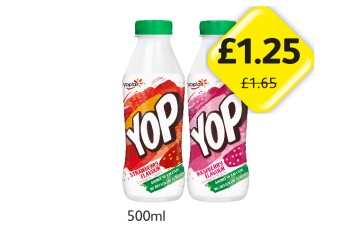 YOP Strawberry, Raspberry - Now Only £1.25 at Londis