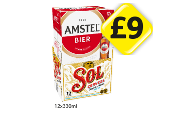 Amstel, Sol Cerveza - Now Only £9 at Londis
