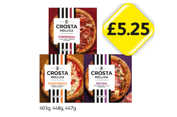 Crosta Mollica Pizza Stromboli, Margherita, Regina - Now Only £5.25 at Londis