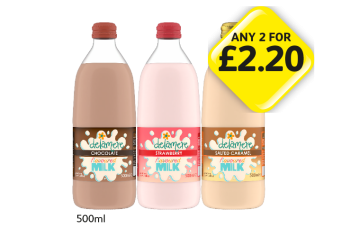 Delamere Milk Chocolate, Strawberry, Salted Caramel - Any 2 for £2.20 at Londis
