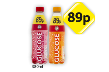 Glucose Drink Sparkling Cherry, Orange - Now Only 89p at Londis