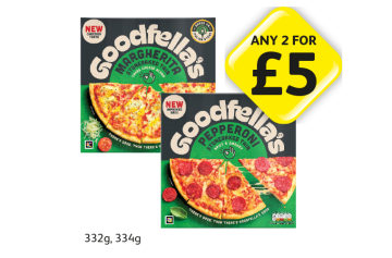 Goodfella's Pizza Margherita, Pepperoni - Any 2 for £5 at Londis
