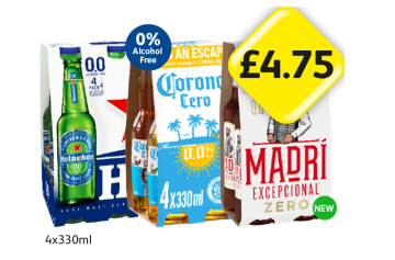 Heineken 0.0, Corona Xero, Madri Zero - Now Only £4.75 at Londis