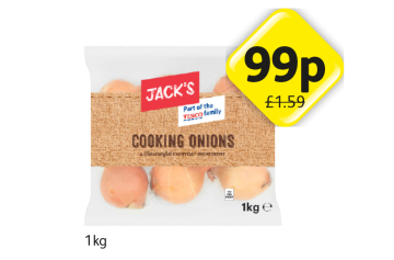 Jack's Cooking Onions - Now Only 99p at Londis