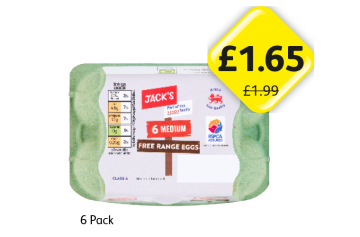 Jacks Medium Eggs - Now Only £1.65 at Londis