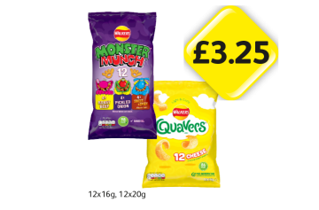 Monster Munch Variety Pack, Quavers - Now Only £3.25 at Londis