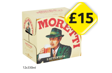 Moretti - Now Only £15 at Londis