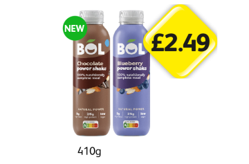 Bol Chocolate Power Shake, Blueberry - Now Only £2.49 at Londis