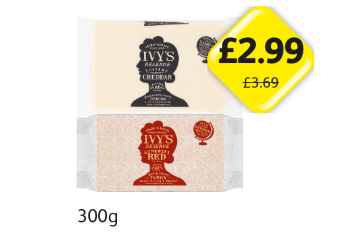 Ivy's Reserve Vintage Cheddar, Somerset Red - Now Only £2.99 at Londis
