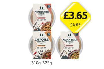 My Protein Firecracker Chicken & Rice, Chipotle Beef Chilli, Asian BBQ Chicken & Rice - Now Only £3.65 at Londis