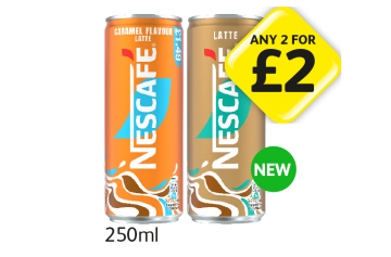 Nescafe Latte, Caramel Flavour - Any 2 for £3=2 at Londis