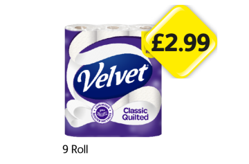 Velvet Classic Quilted - Now Only £2.99 at Londis