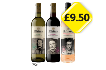 19 Crimes Chard, Malbec, Revolutionary Rose - Now Only £9.50 at Londis