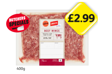 Jack's Beef Mince - Now Only £2.99 at Londis