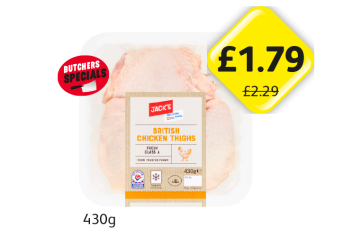 Jack's British Chicken Thighs - Now Only £1.79 at Londis