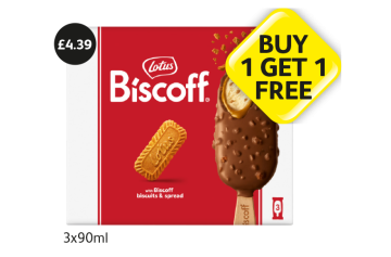 Lotus Biscoff Ice Cream - Buy 1 Get 1 FREE at Londis