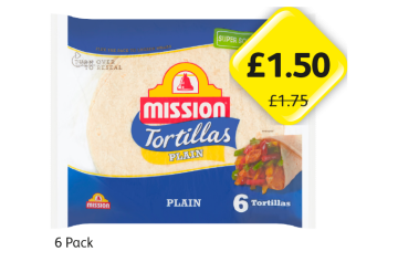 Mission Tortillas Plain - Now Only £1.50 at Londis