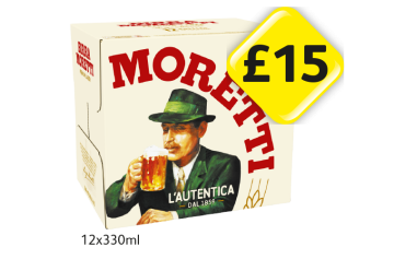 Moretti - Now Only £15 at Londis