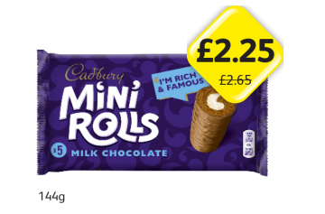 Cadbury Mini Rolls - Now Only £2.25 at Londis