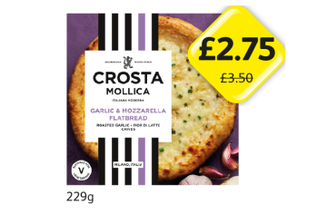 Crosta Mollica Garlic & Mozzarella Flatbread - Now Only £2.75 at Londis