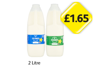 Freshways Milk Whole, Semi-Skimmed - Now Only £1.65 at Londis