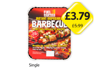Fuel Express Instant Disposable Barbecue - Now Only £3.79 at Londis