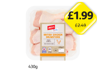 Jack's British Chicken Drumsticks - Now Only £1.99 at Londis