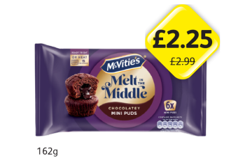 McVities Melt In The Middle Puds - Now Only £2.25 at Londis