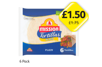 Mission Tortillas Plain - Now Only £1.50 at Londis